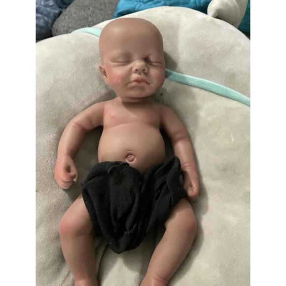 🆕 Full Body Platinum Silicone Baby Dolls Newborn Adam-Tan Reborn Baby Boy - Picture 3 of 10